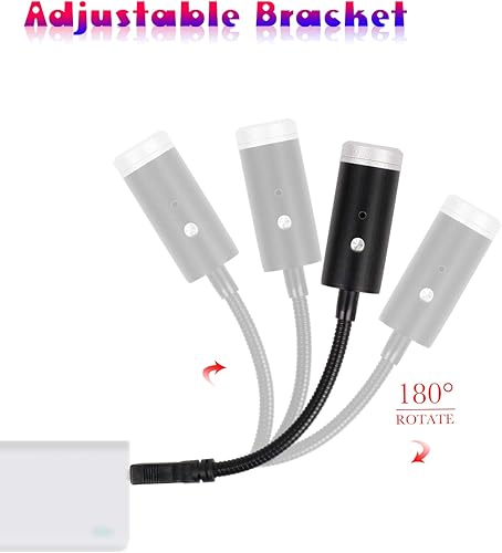 Miniatura 7 de Luz nocturna USB de estrella, 9 modos funcionales, 24 efectos de iluminación, decoraciones de ambiente estroboscópico activadas por sonido para