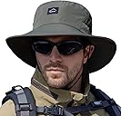 Sireck Fishing Hat, UPF50+ Wide Brim Sun Hat for Men Women, UV Protection Hiking Beach Bucket Hats Summer Safari Hat