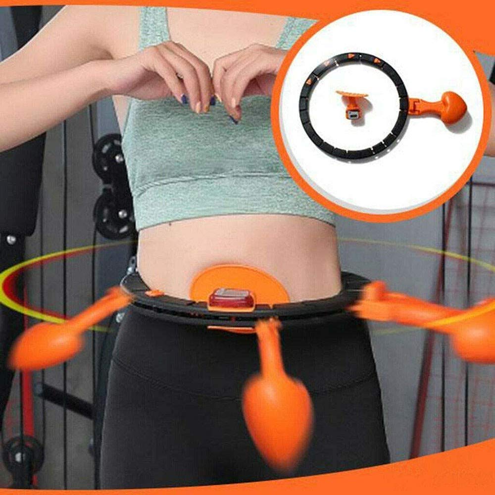 Principianti Auto-Spinning Pallacanestro, Regolabile Slimming Esercizio Intelligente di conteggio Loop, Hula Hoop Staccabile Perdita Fissa di Peso Attrezzature per Il Fitness