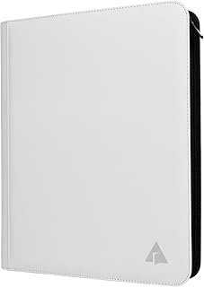 Rayvol Toploader Binder, Holds 300+ Toploaders 9-Pocket Top Loader Card Storage Album, Ringless Double-Sided Pockets for Cards in 3 x 4' Toploaders