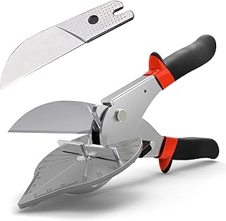 CarClothes Miter Shears,Multi Angle Cutter,Miter Snips Cutting Tool for Angular Cutting of Moulding and Trim,Quarter Round Cutting Tool for Wood, Plastic, PVC
