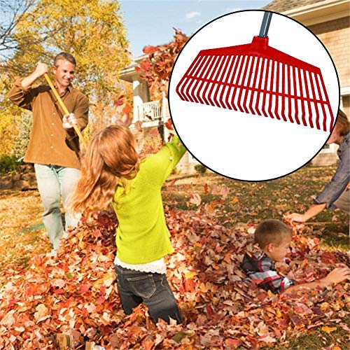 iYoung Grass Rake Odorless and Non-toxic Garden Tool, 26 Teeth Gardening Plastic