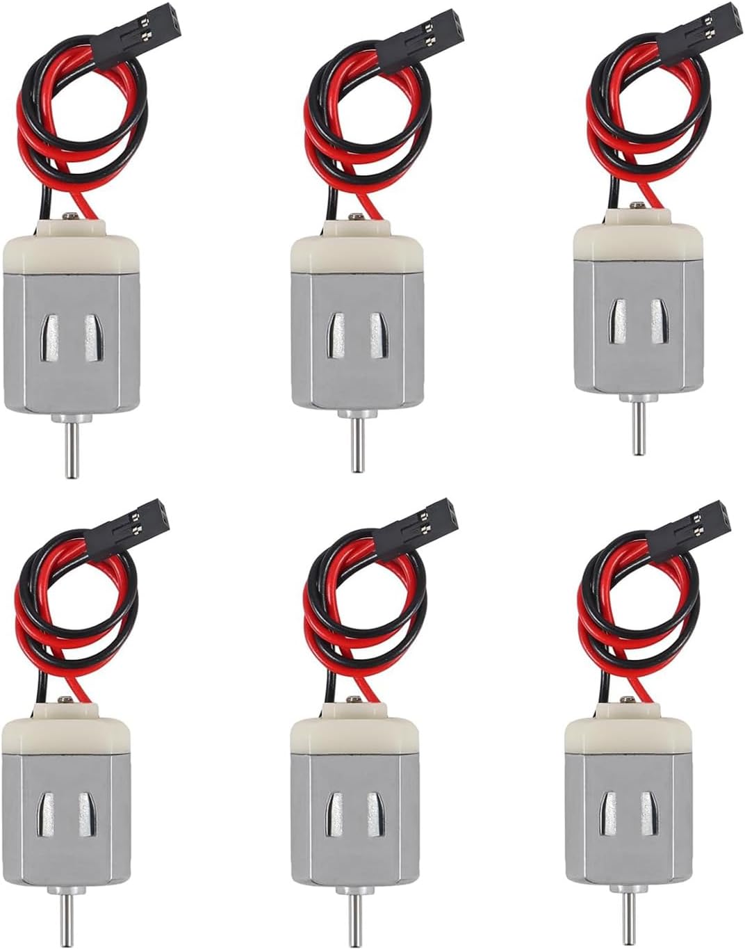 Gikfun 1V-6V DC Type 130 Micro Motor for Arduino, Hobby Projects, Robotics, STEM Kits, Drones, and Small Electronics DIY (Pack of 6PCS) EK1894