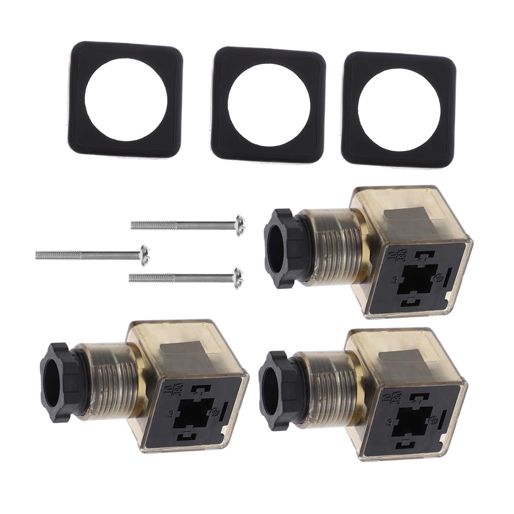 Conector de bobina DIN 43650A para solucionar fallos de diagnóstico en válvulas solenoides 240V