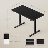 WOLTU scrivania elettrica 120x60 nera con 3 memorie foto 3