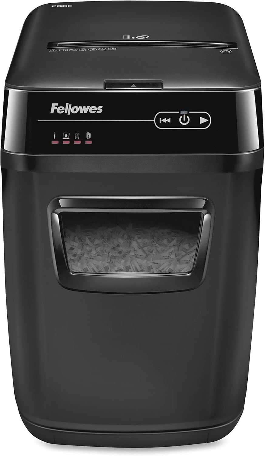Fellowes Automax 200c Auto Feed Cross-Cut Shredder, 200 Auto/10 Manual Sheet Capacity