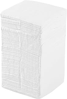 Restaurantware-Saving Nature 9 x 9 Inch Disposable Napkins For Party, 500 Durable Restaurant Napkins - 1 Ply, With Snowflake Designs, White Paper Napkin, Sustainable, For Cafes or Homes