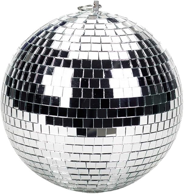 Lightweight Silver Mirror Ball, 100 mm