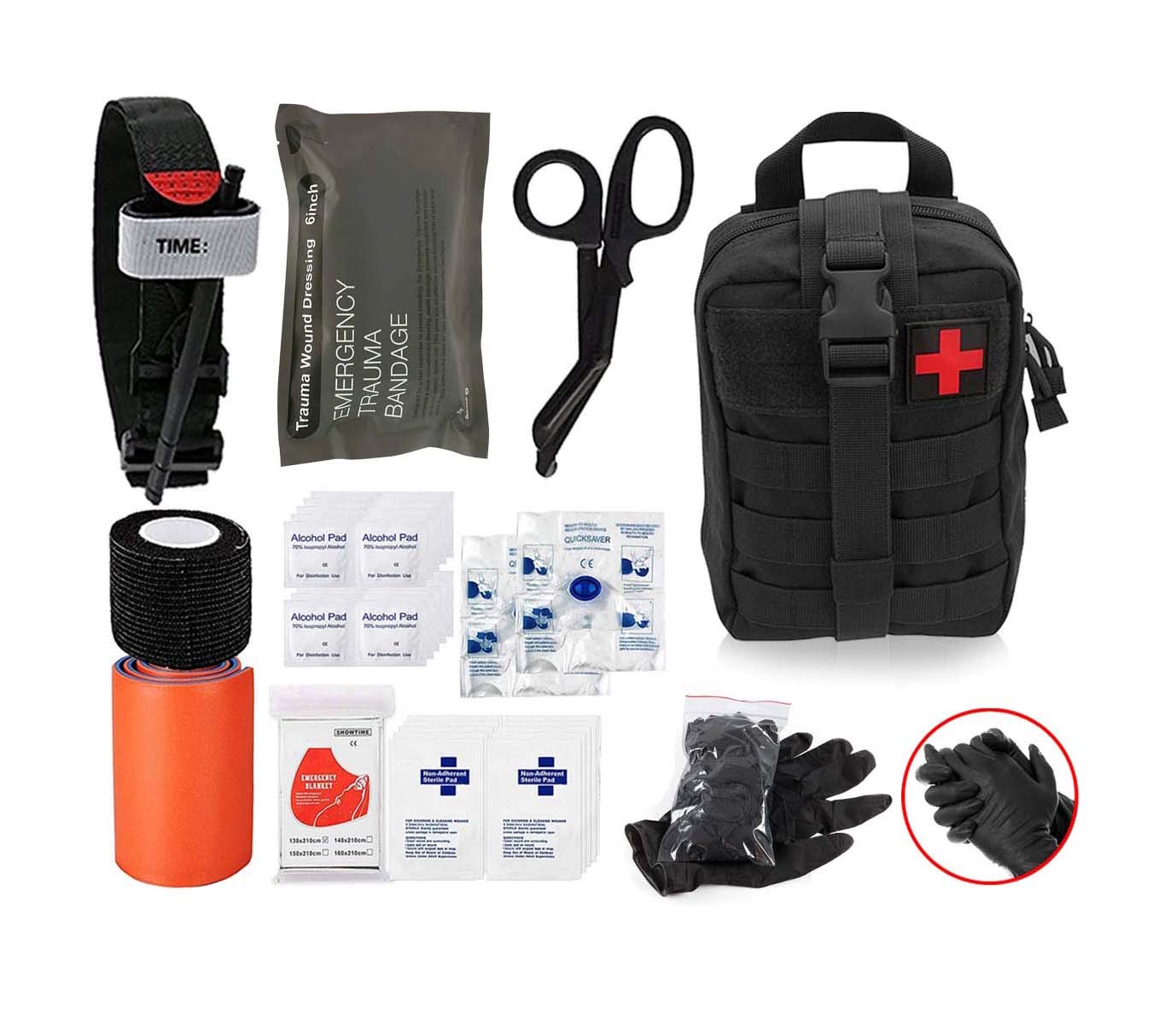 Buy ASA TECHMED Emergency Trauma Kit with Tourniquet 36" Splint, Combat