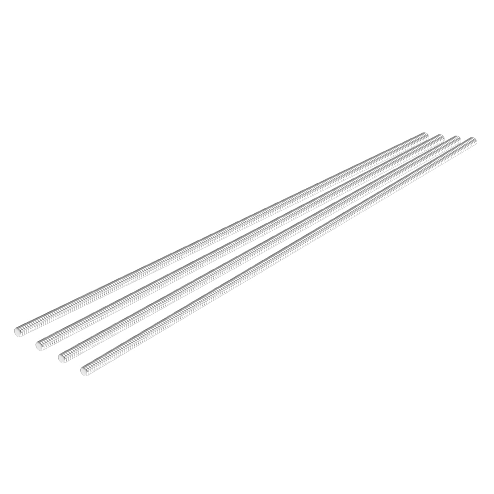 GUEEYUAW 4 Pcs Fully Threaded Rod M4 × 200mm/7.87" 304 Stainless Steel Right Hand Threads