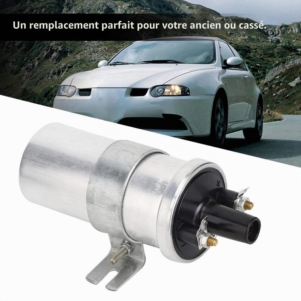 Bobine D'allumage 3 Ohms, Lucas Dlb101 Bobine D'allumage sans Ballast 3 Ohms pour Applications Lucas 12 Volts Dlb101