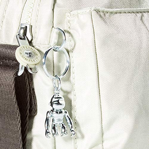 Kipling Bolsa transversal, Prata dinâmica, 9x24x17 cm (LxWxH)