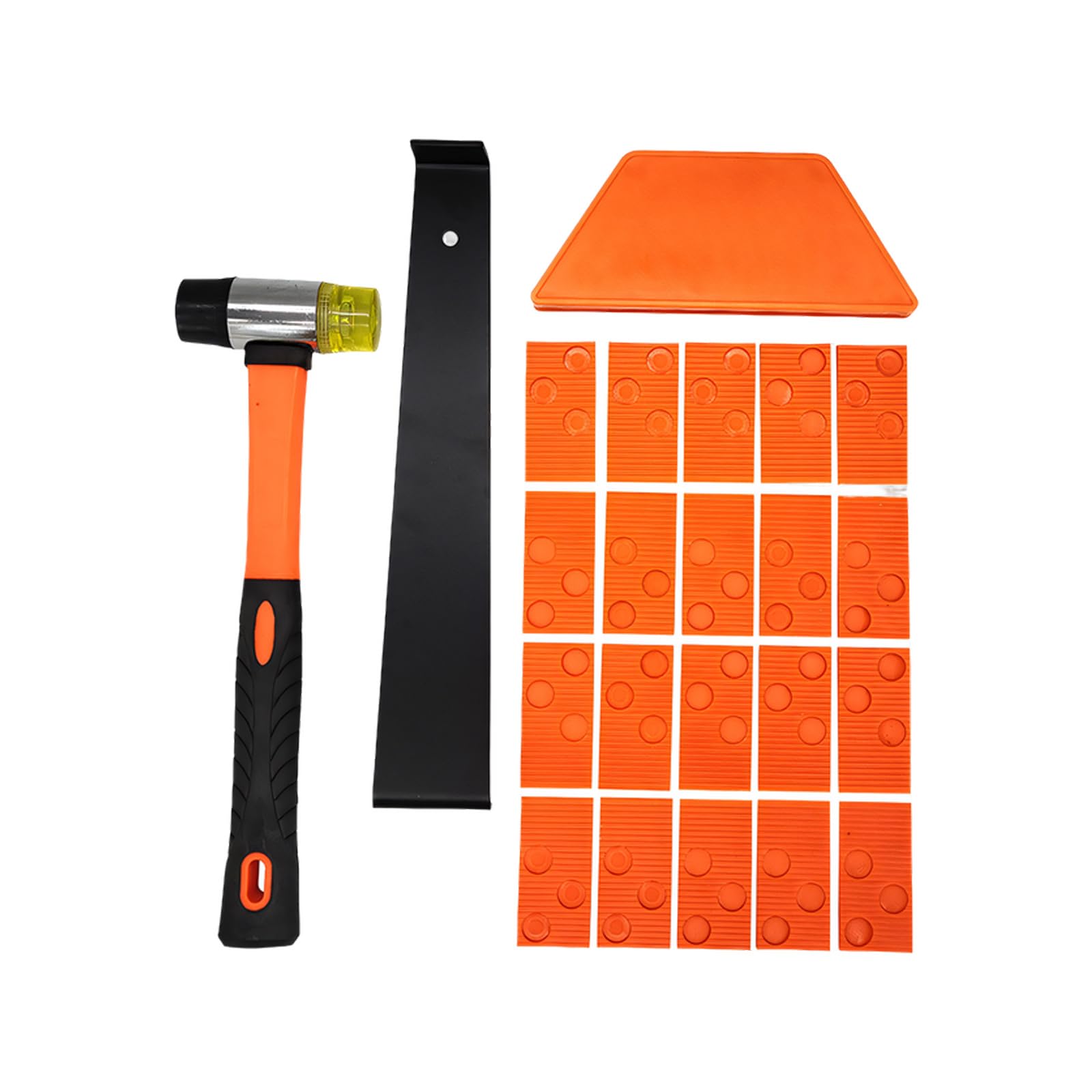 23 Piece Wood Flooring Fitting Installation Tool Set with Ergonomic Handles for DIYer and Contractors Quick and Easy Assembly Portable Flooring Equipment Set