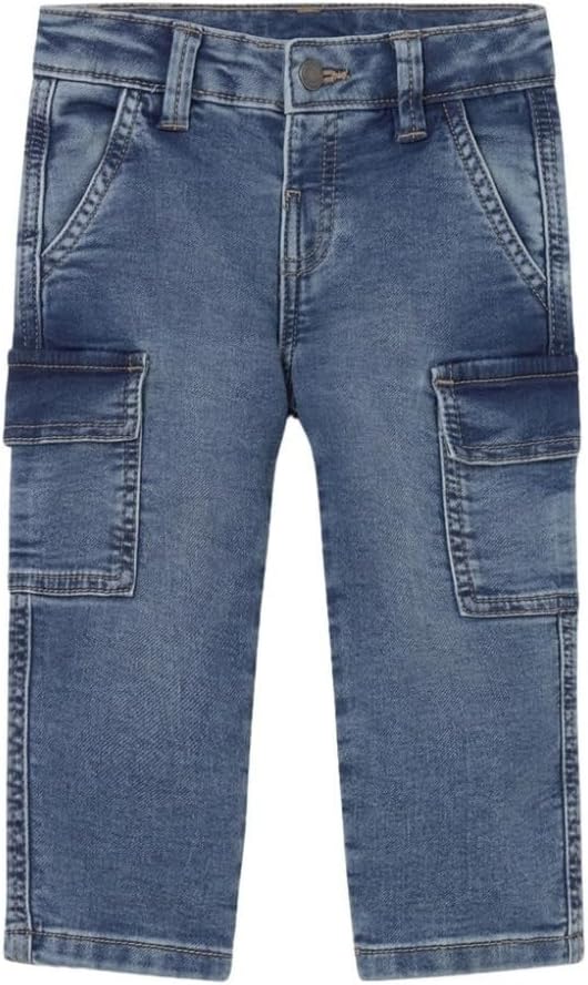Mayoral Soft Denim Cargo Pants for Baby-Boys Medium