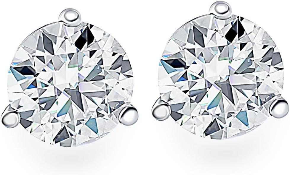 1 1/2Ct Diamond Studs Lab Created 14k White Gold Lab Created Diamond Earrings