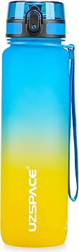 UZSPACE spor  ecek  i esi 500 ml/800 ml/1 l, s zd rmaz, Tritan ve bisfenol A i ermez, bisiklet, fitness, d  mekan i in su  i esi