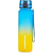UZSPACE sports Beverage bottle 500ml/800ml/1l, leak-proof, Tritan and bisphenol A-free, water bottle for cycling, fitness, outdoor