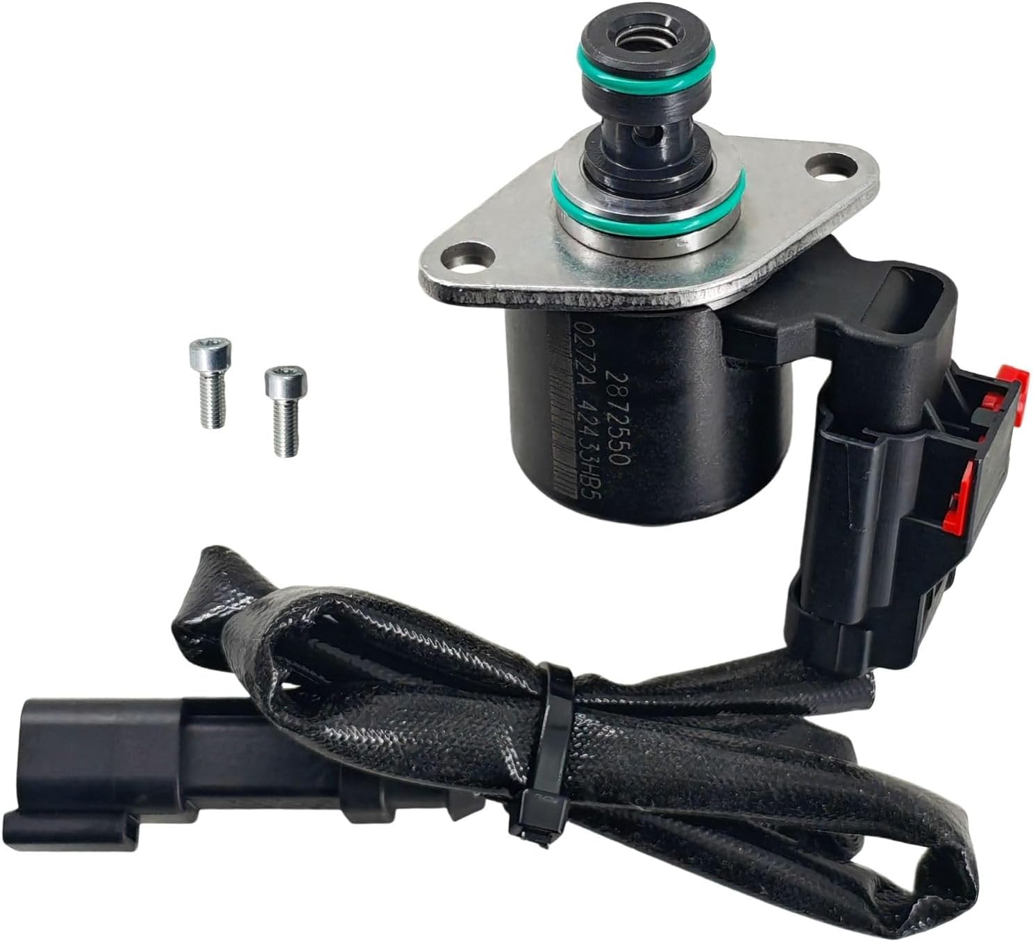 2872550 4307411 Fuel Control Actuator for Cummins ISG ISX5 Engine | Fuel Actuator, Fuel Pump Inlet Metering Valve, Replaces 40569B07, 5406056EF