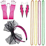 Perfekt für 70s 80er Party:Henne Nacht Party und Holloween verkleiden sich, Krebsforschung Hübsch schlammig, Tanzshow, eine Disco, Abendkleid Parteien, gotische Themenparty.