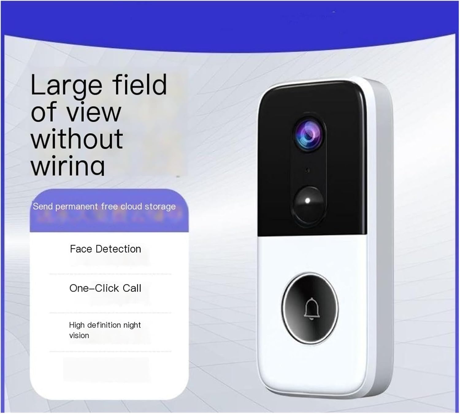 Theft Electronic Peephole Monitoring smart Entrance Door Camera with Remote Two-Way WiFi Video doorbell(1080p~onedoorbell)