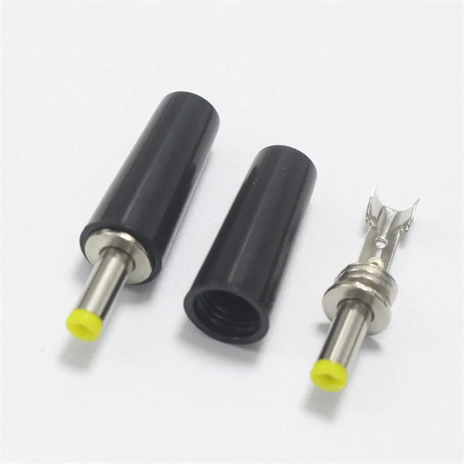 1pcs Black 4.0 * 1.7mm DC Power 4.0mm x 1.7mm Male Plugs Connector Audio Jack Adapter