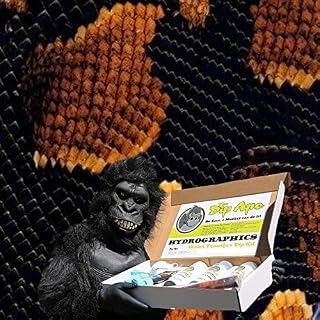 Dip Ape Gold Boa Snake Skin Hydrographic Water Transfer Hydro Dip Dipping Kit