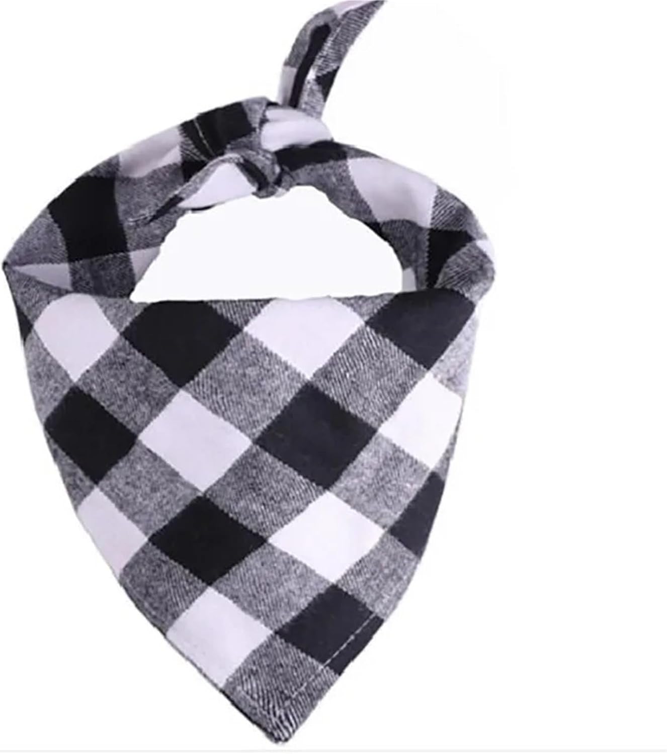 Dog Bandanas 5PCS Classic Red Black Plaid Pet Dog Bandana Cat Puppy Kerchief Pet Accessories(Yellow)