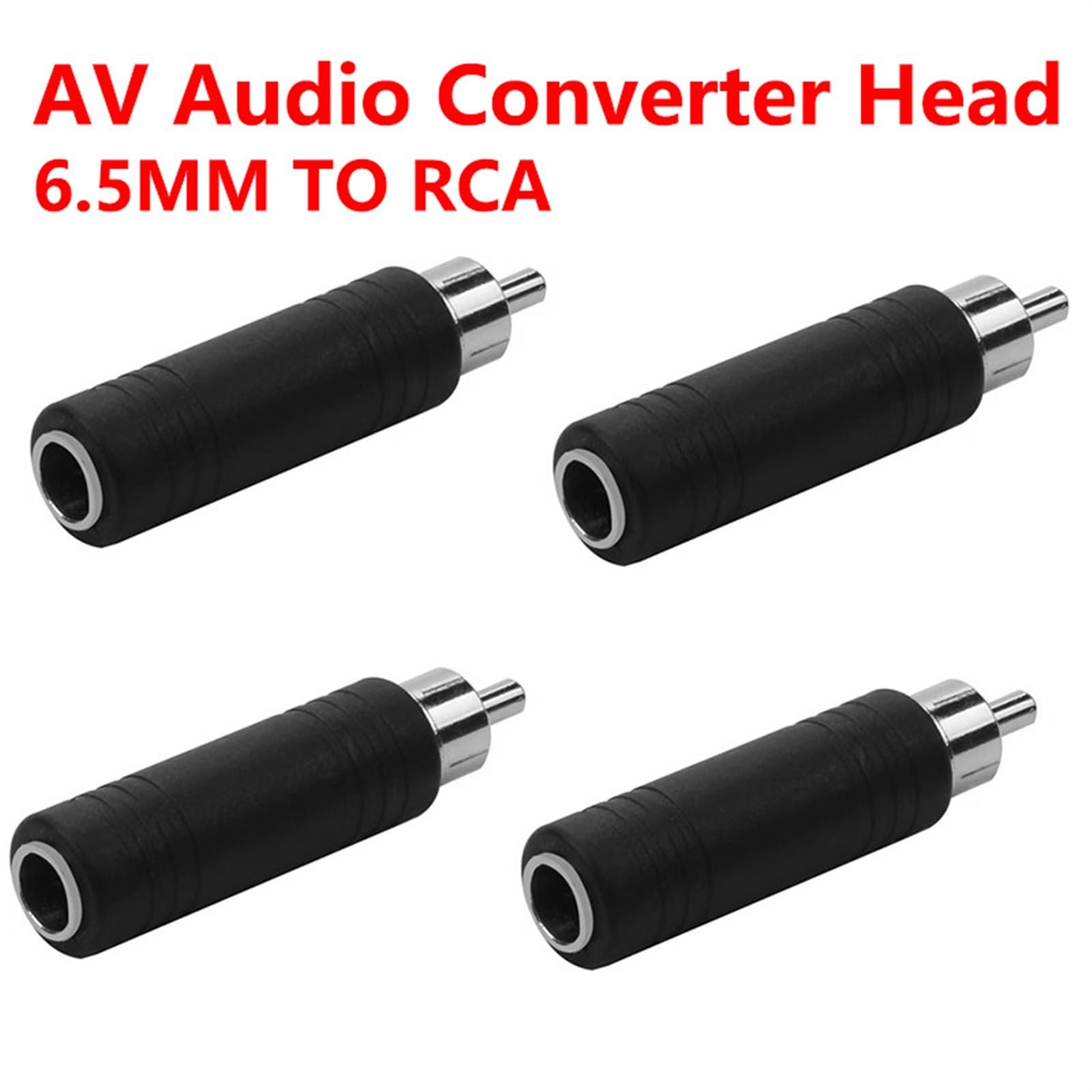 5 SZTUK RCA wtyk na 6,35 6,5 mm gniazdo audio adapter konwerter wtyczka jack gniazdo na Phono wtyk adapter RCA na 6,35 (5 szt.)