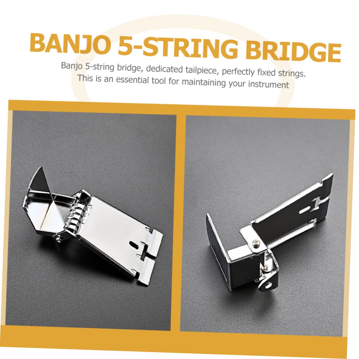 Toyvian 3stücke Banjo Tailpiece Metall Saitiger Verchromter Ersatz Für Banjo-gitarre Installieren Zubehör Für Musiker