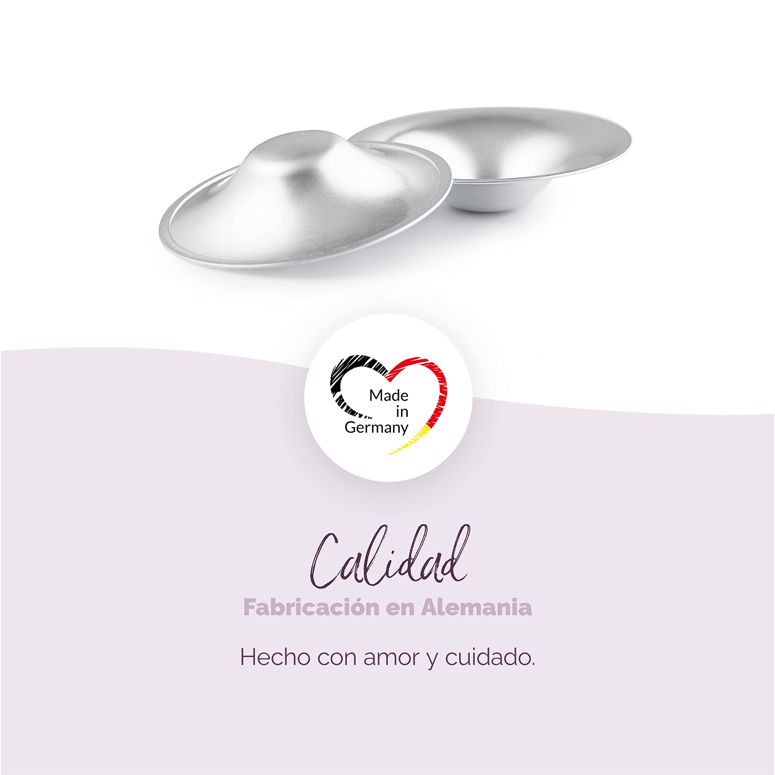 Livella | Pezoneras en Plata 999 - Copas de plata lactancia - Made in Germany - Protección Natural - Alivio Postparto - Lavables y Reutilizables - Talla Única — view 6