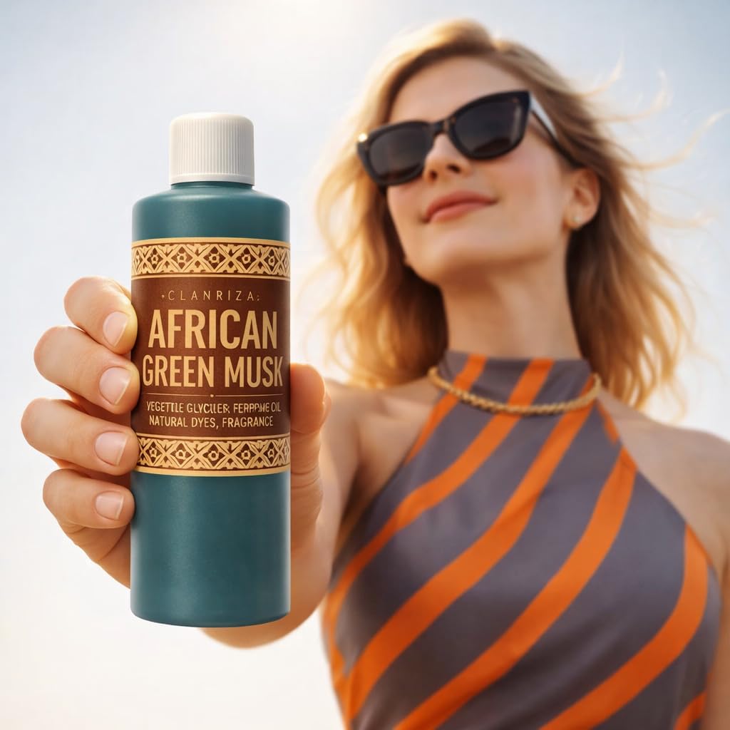 4 Fl Oz African Green Musk Perfume Body Oil Scented Fragrance Premium Quality Fragrance Oil Uncut Perfume Oil For Gifts & Home