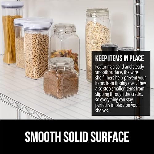 Miniatura 3 de Gorilla Grip Juego de 3 forros para estantes de alambre y tapete para debajo del fregadero tamaño del revestimiento de estante de alambre de 14 x 24