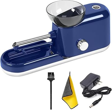 The Za Machine - Za Rolling Machine, Electric Cigarette Rolling Machine, Portable Herb Grinder 8mm Tube Blue