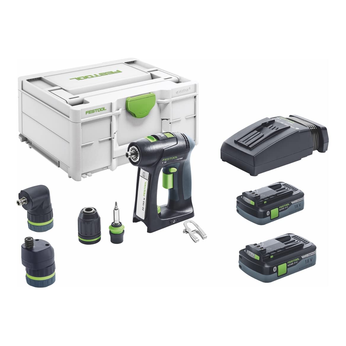 Festool Taladro atornillador a batería C 18 HPC 4,0 I-Set