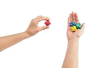 edxeducation Jumbo Place Value Dice | Classroom Set | Set of 24 | Multicolored | Learn Base 10 and Place Value | Early Math Manipulative