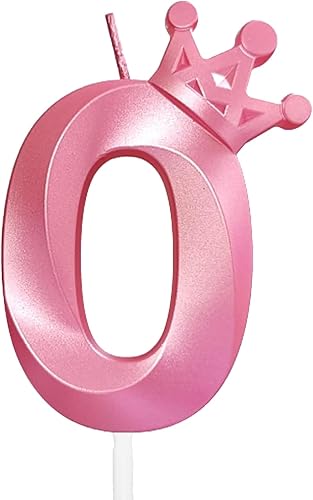 Miniatura 55 de Blue Number 4 Birthday Cake Candle, 3D Shape Crown Birthday Number Candle, 4th Birthday Party Blue Theme Cake Topper Decorations (Blue 4)