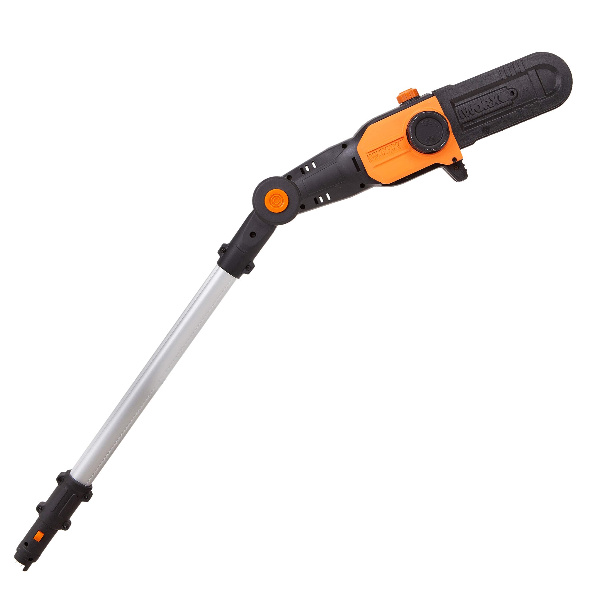 WORX WG349E.9 Motosega a batteria da 20V 18 cm con portata di 3,6 m - Solo utensile (Non Include Batteria e Caricatore) - Pertica Tensione Automatica della Catena