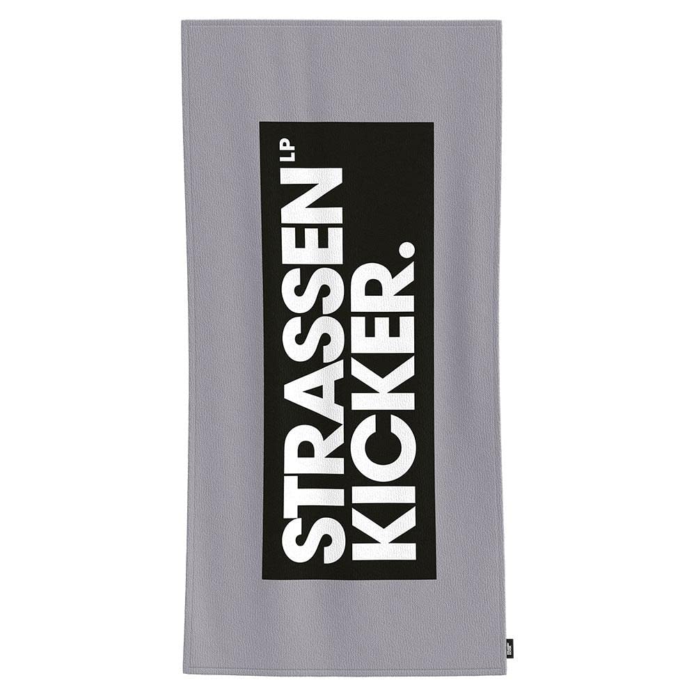 Herding STRASSENKICKER bath towel, made in green, approx. 75 x 150 cm, 100% cotton, velour, with flag label