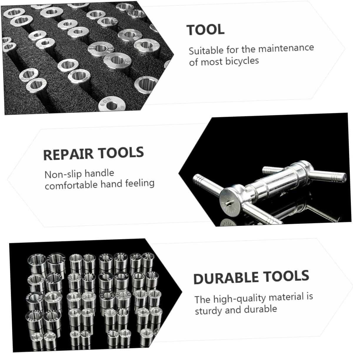 CNC Material Bicycle Bearing Press Kit Bike Wheel Hub Repair Tool Set Comprehensive Bike Maintenance Tools