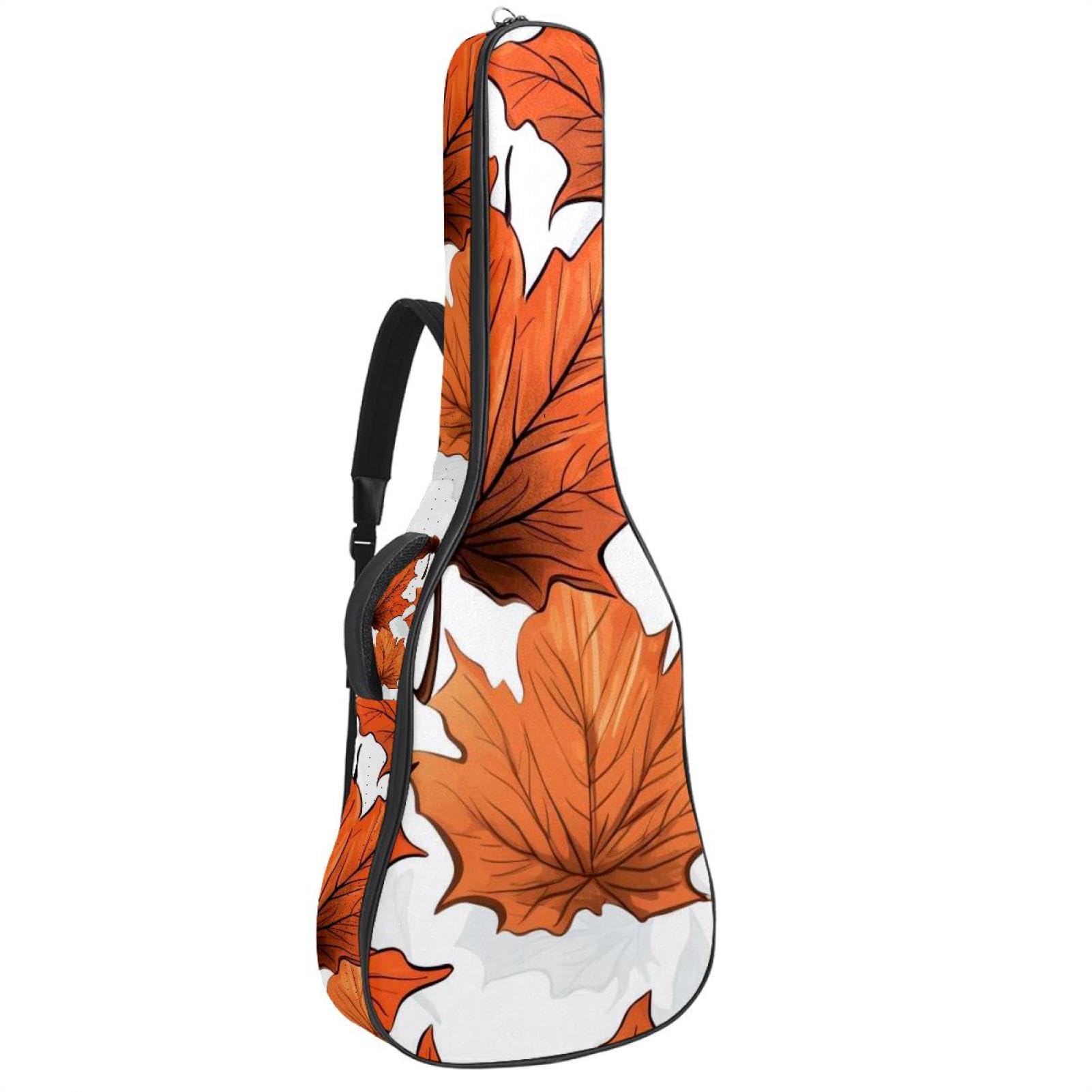 Sac pour guitare multicolore à feuilles d'érable idéal pour le studio - 8