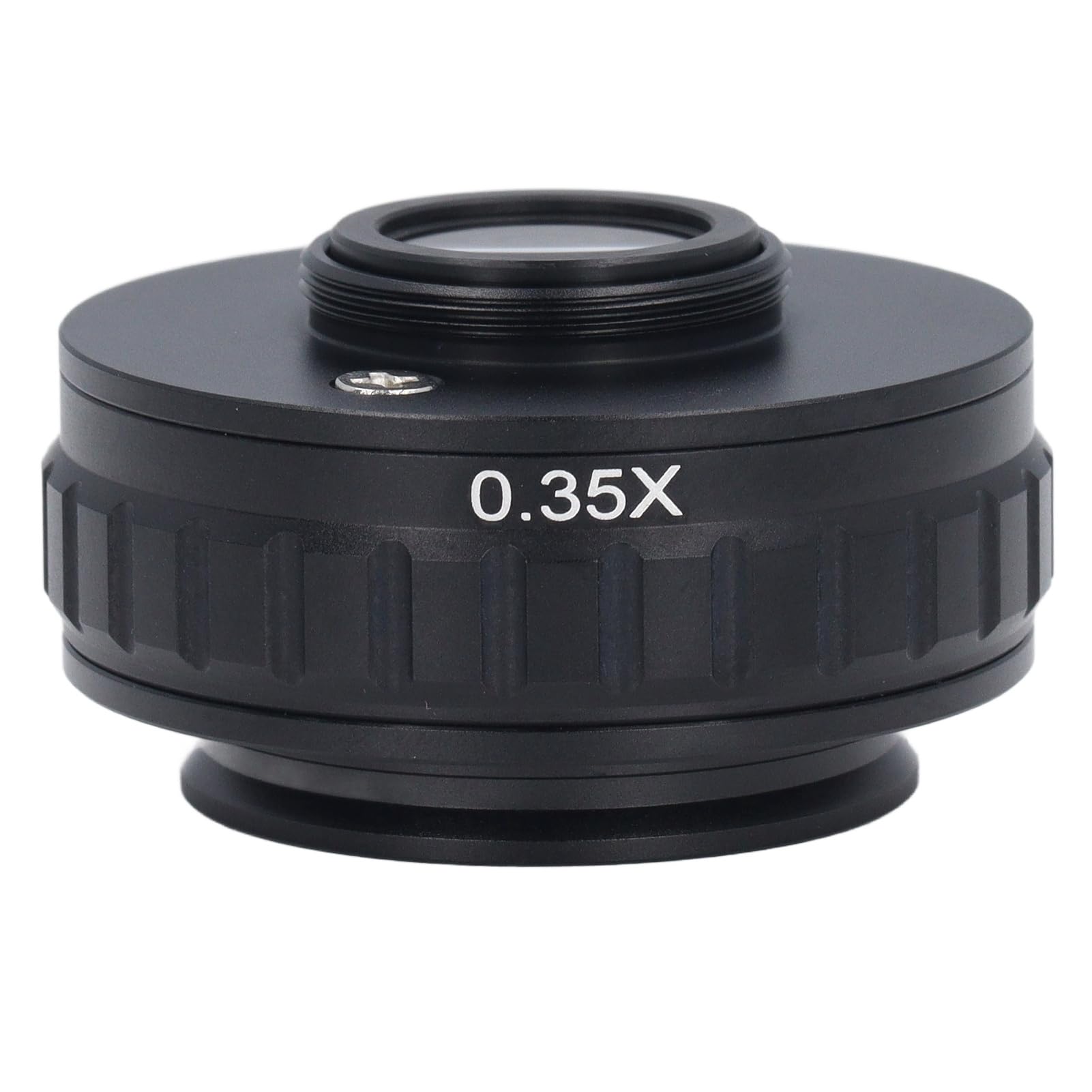 GOWENIC Adattatore con Attacco C per Microscopio CCTV | Telecamera Industriale Stereo Trinoculare con Obiettivo CTV (0,35x)