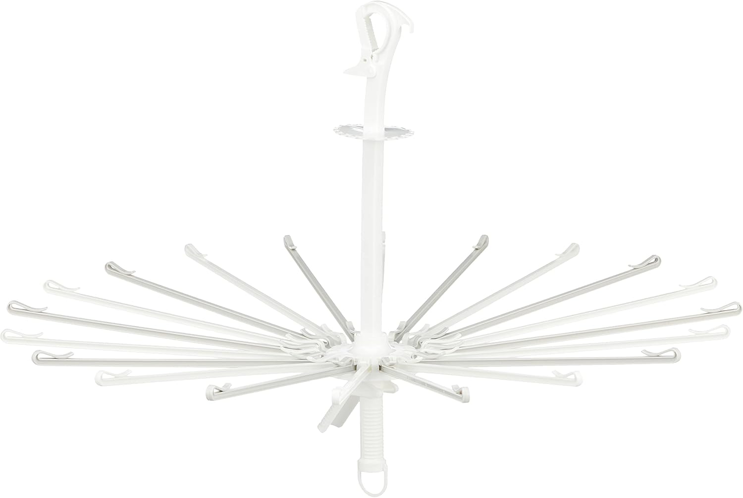 Sangyo Laundry Hanger, Neosool, Simple Catch, Parasol Hanger, Pack of 20, White, Approx. Diameter 30.7 x Height 19.5 inches (78 x 49.5 cm)