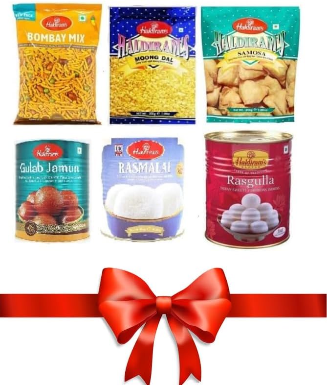 Haldirams Gift Box - Sweets Box with Mix of SavouryDiwali Gift Pack Diwali Gifts for Family and Friends Diwali Sweets Gift Box Sweets