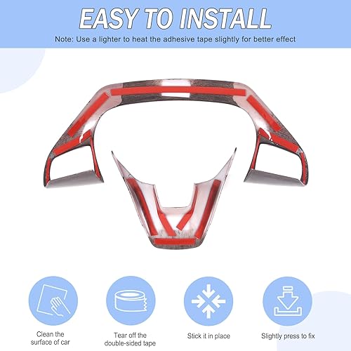 Miniatura 4 de Aunginsy Marco de botón de dirección de control central compatible con Ford Maverick 2022+ Bronco Sport 2021+ Escape 2020+ consola central, cubierta