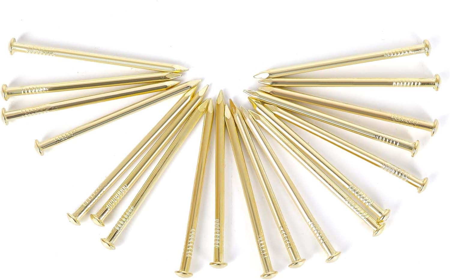 1.3 x 20mm (appr 3/4") Gold Tiny Flat Nails, Wood Nails, Common Nails, 300 PCS