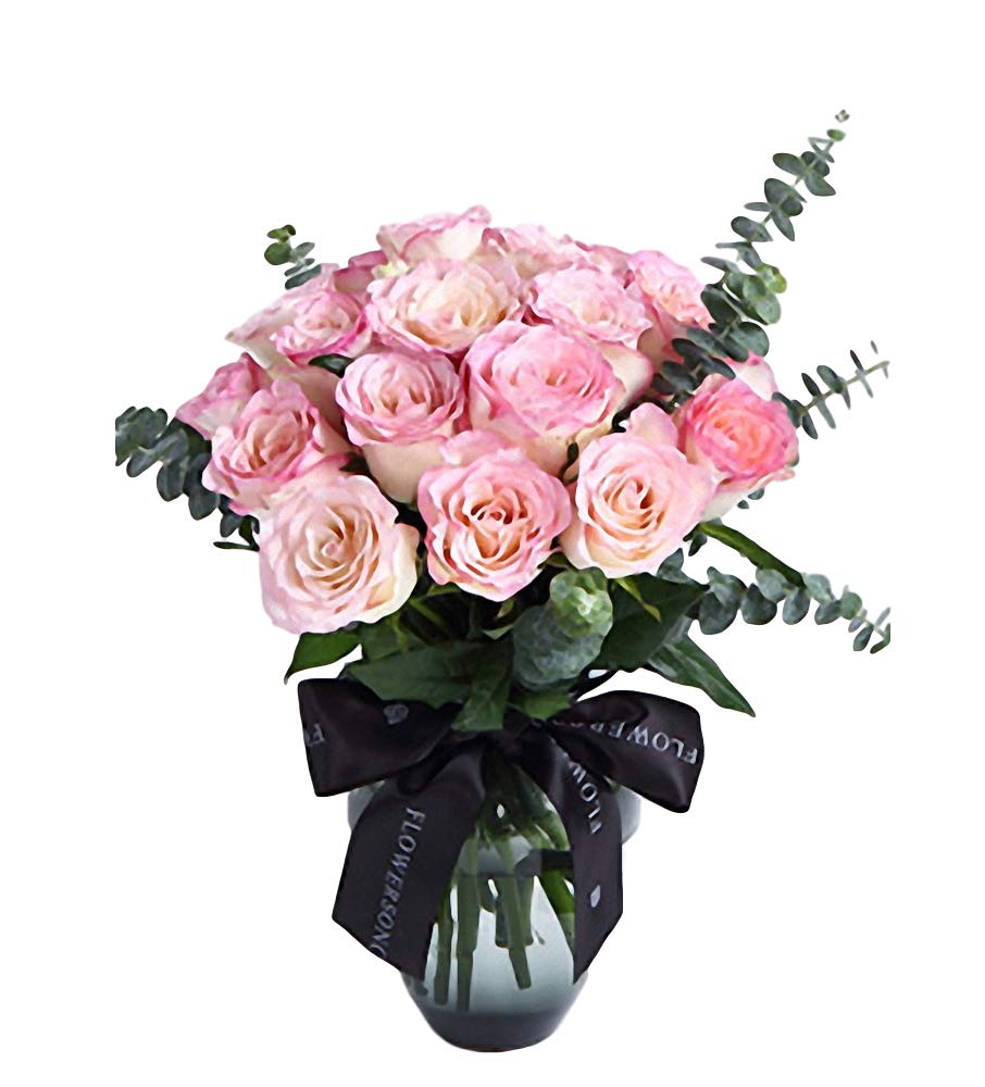 Ulalaza 10 PCS Artificial Fake Flower Rose Bouquet Real Touch Gypsophila lily Flowers for Wedding Home Party Decoration