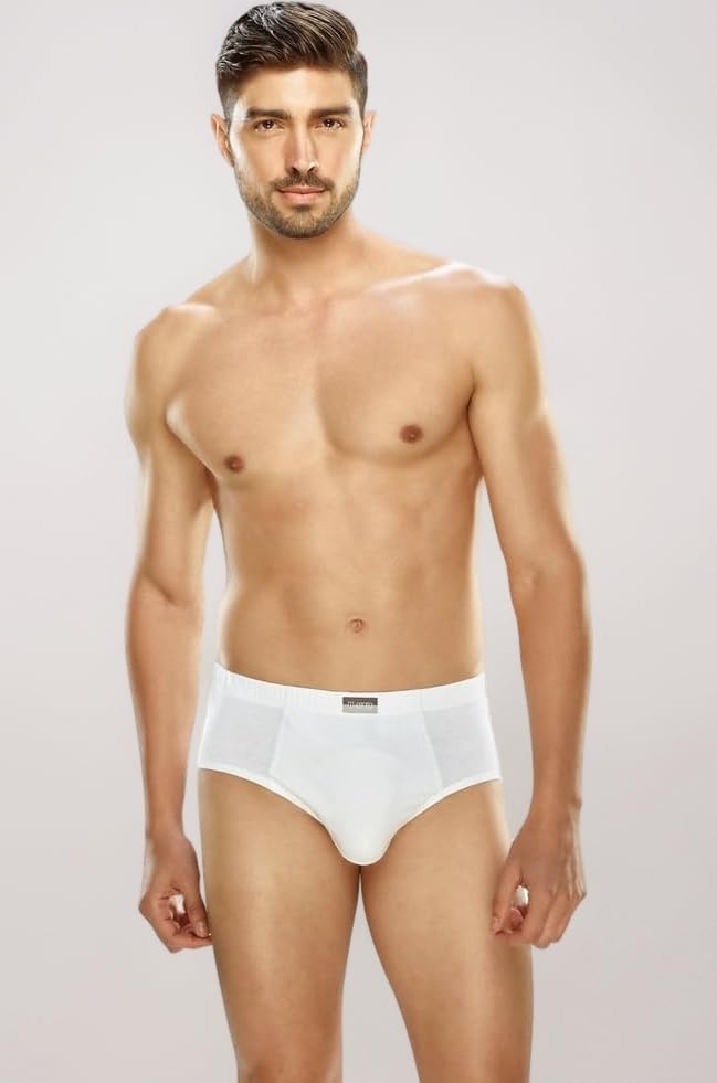 OTTO ESSENTIALS Men's Smart Cotton White Briefs