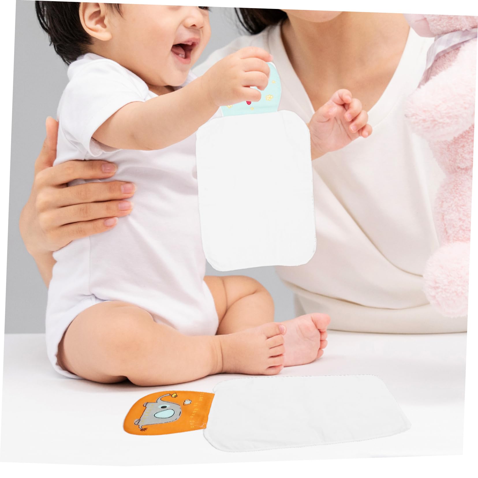 ibasenice 15 Pezzi Asciugamano Sudore Asciugamano Assorbente Del Sudore Di Cotone Panno Per Rutto Per Bambini Bavaglini Per Salviette Panno Per Il Viso Posteriore Per Neonato