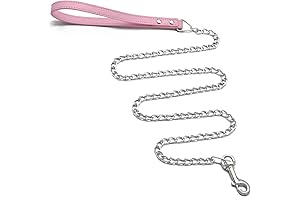 Vibrant Pink Dog Chain for Stylish Canines