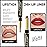 evpct 1Pcs Red Velvet Matte Lip Liner and Lipstick Combo Set Kit for Women, Dark Ruby Sexy Red Magic 24 Hours Lipstick and Lip Liner Gloss Stain Makeup Set Long Lasting Waterproof 24 labial, 40